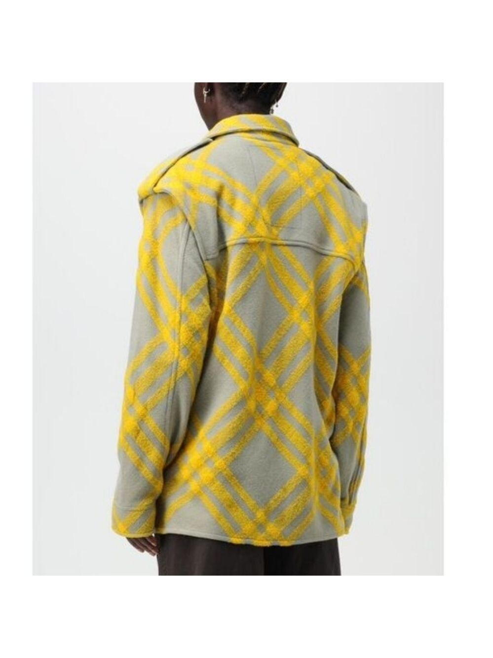 Burberry Check Plaid Pattern Wool Blend Jacket, Size 8 - Picture 3 of 16